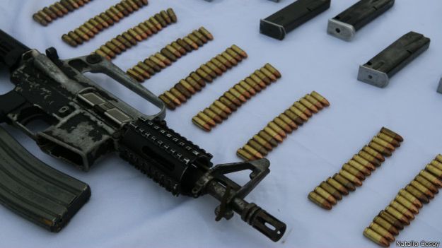 Armas incautadas.