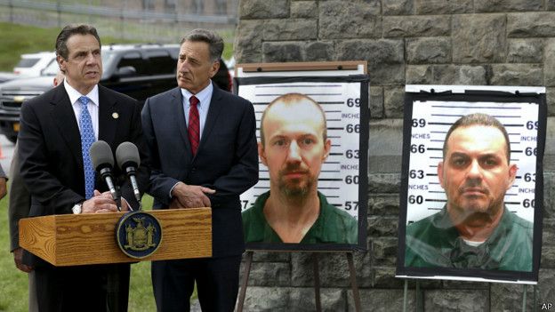 búsqueda de fugitivos de la cárcel de Dannemora, Nueva York