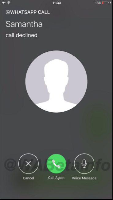 pantalla de whatsapp servicio contestador