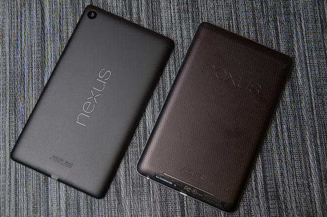 Diferentes generaciones del Nexus 7