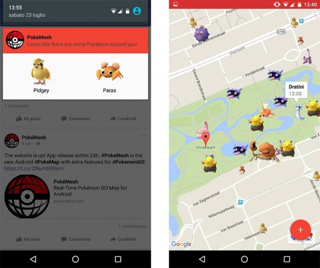 Interfaz gráfica de PokéMesh