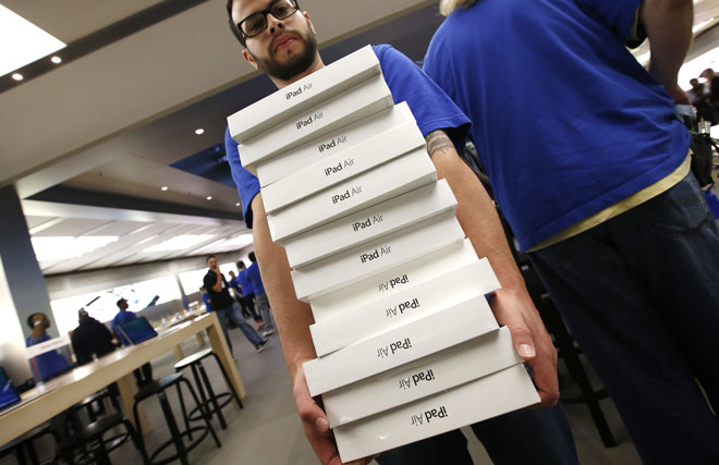 Cajas de embalaje del iPad Air