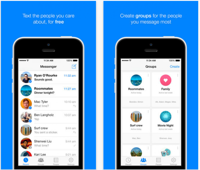 facebook messenger ios v 4.0