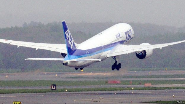 Avión de la agencia japonesa ANA 