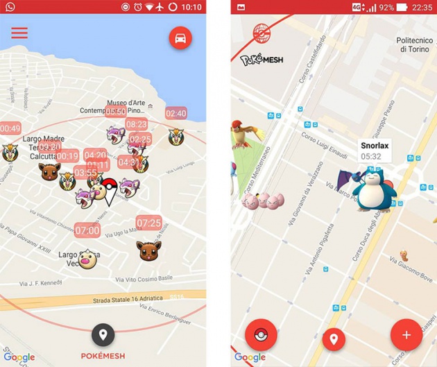 Mapa de PokeMesh para Pokémon GO