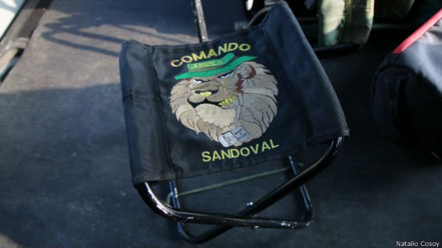 Banqueta plegable de las fuerzas especiales Jungla.