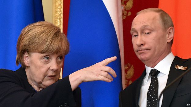 Putin y Merkel