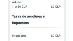 El billete de Macarena Carrasco es gratis del todo, como se puede ver.