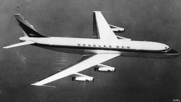 Un DC-8 in 1958