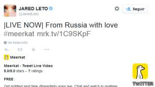 Cuando acaba la emisión, el vídeo de Meerkat desaparece.