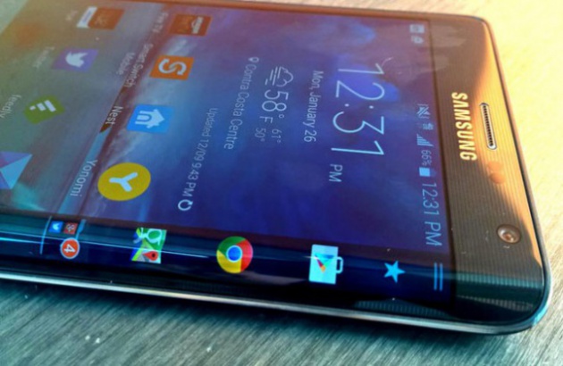 Pntalla curve del Samsung Galaxy Note Edge