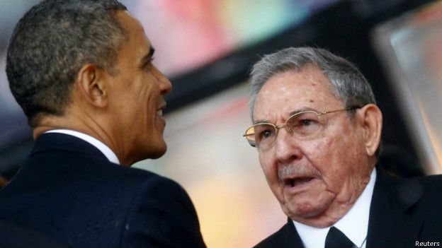 Castro y Obama