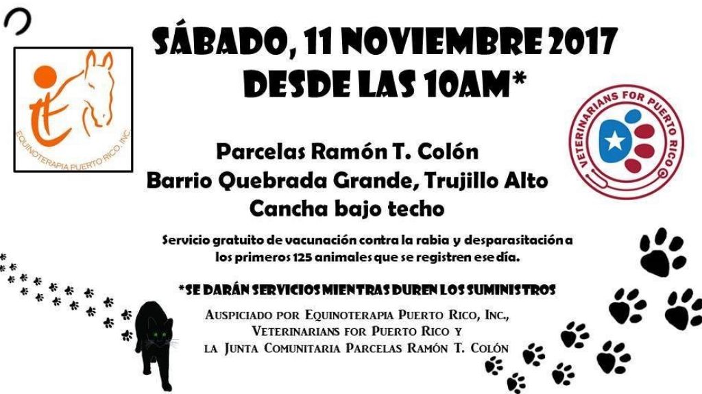 VacunaciÃ³n gratuita para perros, gatos y caballos en Trujillo Alto