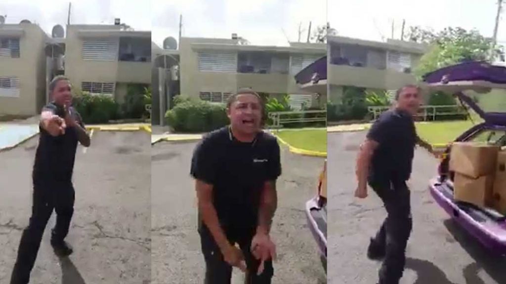  Viral Video de hombre en residencial publico que se burla de los ciudadanos que tiene que salir a trabajar 