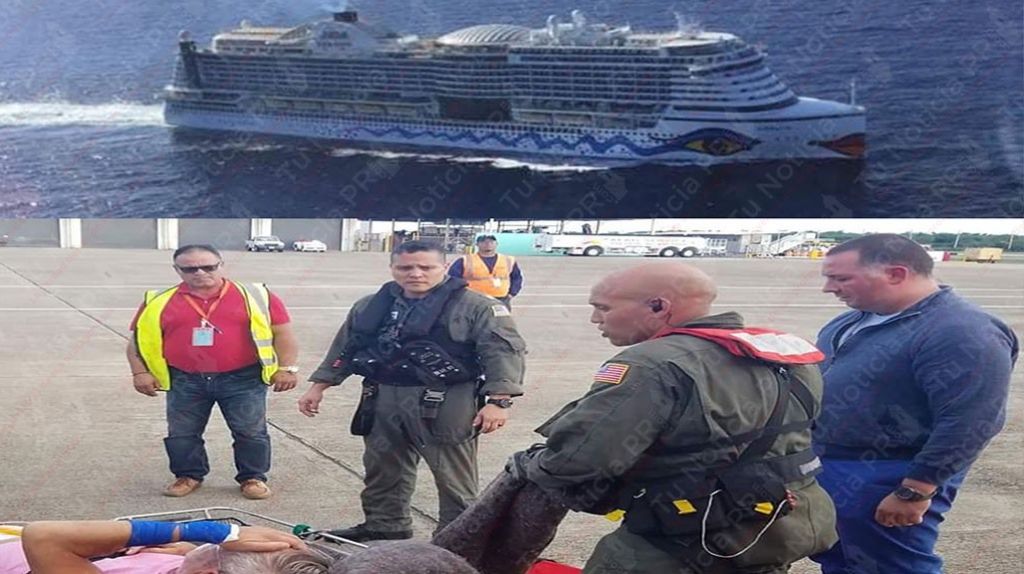  &ldquo;Coast Guard&rdquo; logra sacar a tiempo, un pasajero con posible infarto en un crucero cerca de Ponce 