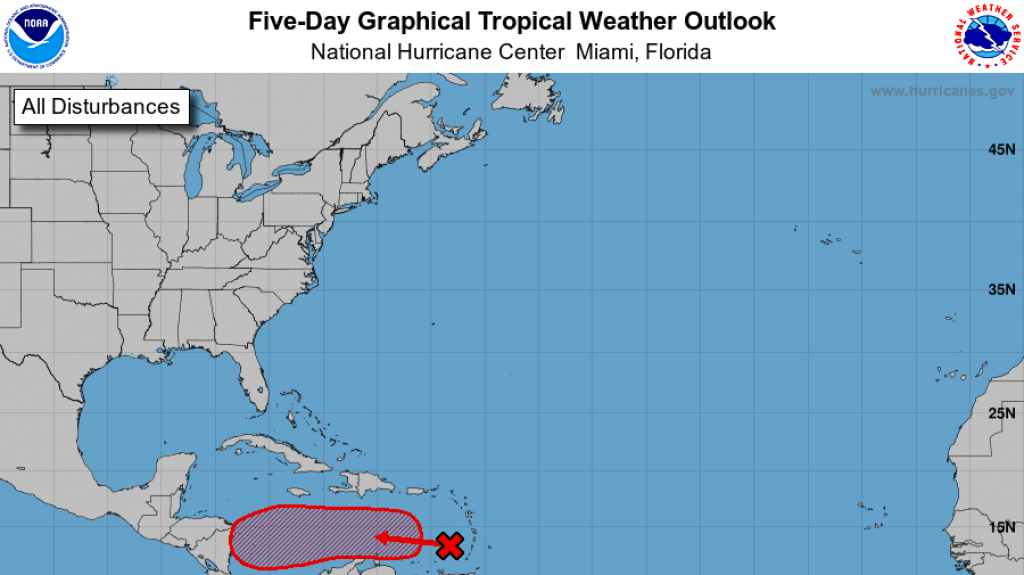  Onda tropical se organiza al sur de Puerto Rico 