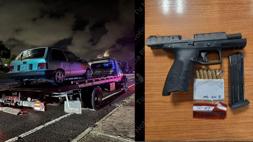  Solo tenia dos semanas con su portaci&oacute;n de armas y los municipales de San Juan lo pillaron disparando al aire 