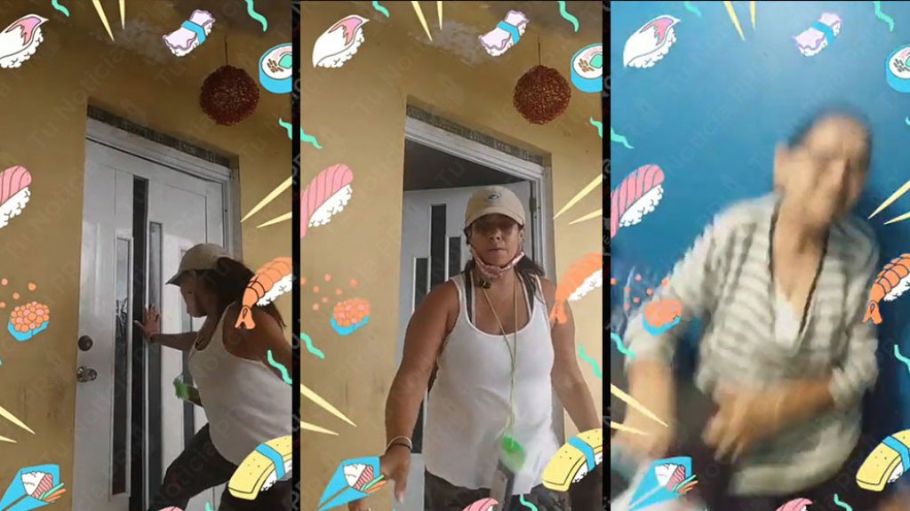  Mujer molesta con su esposo transmite &ldquo;Live&rdquo; como entra a la fuerza a la casa de su suegra impedida y la agrede 