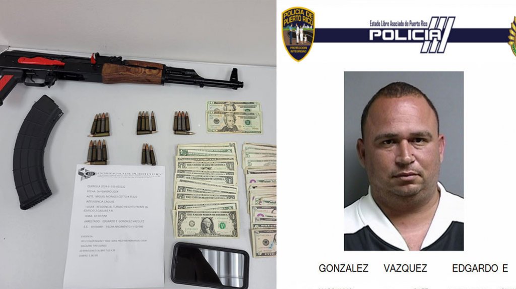  Arrestado con un rifle en Caguas 