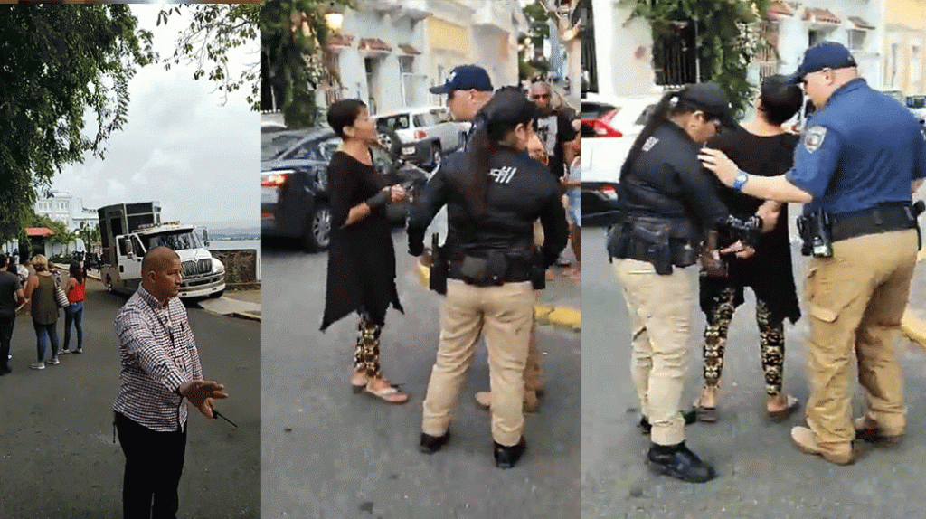  Video: Momento en que arrestan una mujer durante manifestaci&oacute;n &ldquo;Religiosa&rdquo; ayer en la Fortaleza 