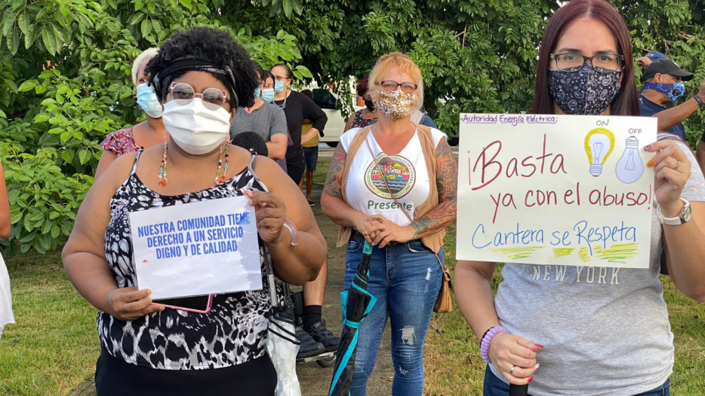  Residentes de Cantera realizan manifestaci&oacute;n para reclamar mejor servicio de energ&iacute;a el&eacute;ctrica 