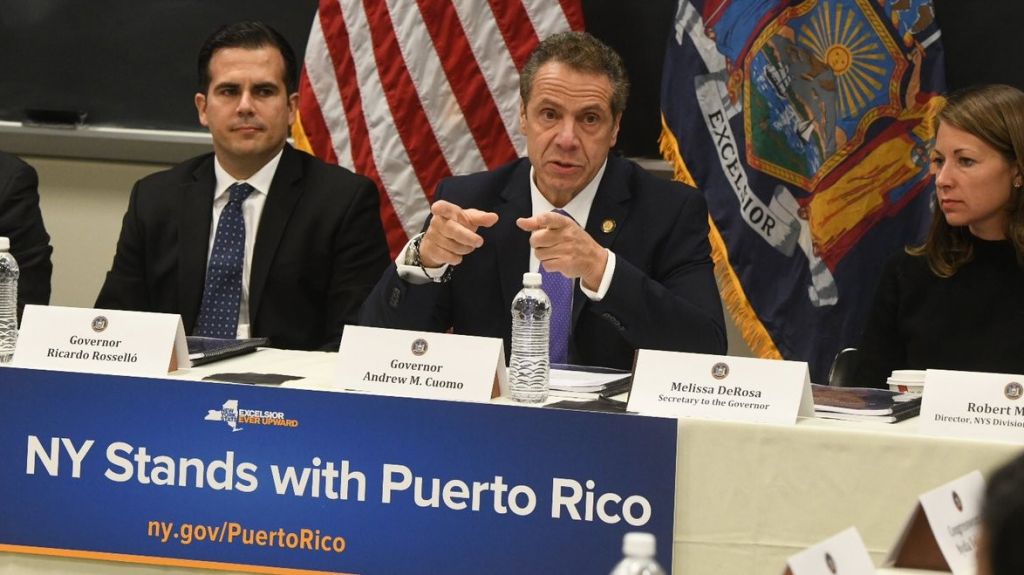 Gobernador de New York y de Puerto Rico piden gobierno EE.UU 94.400 millones
