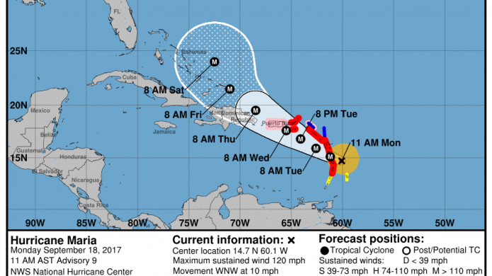 MarÃ­a gana fuerza de huracÃ¡n categorÃ­a 3