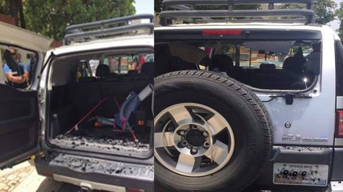 "Se lucen" de nuevo los Taxistas destrozan vehÃ­culo de Bloguera que decidiÃ³ experimentar con"Uber"

