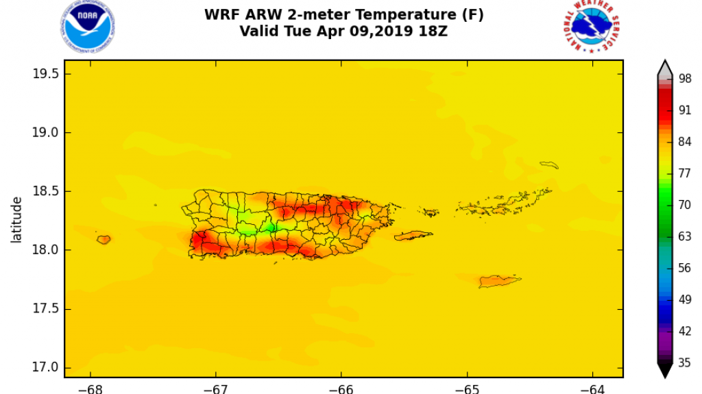  Temperaturas calurosas y m&iacute;nima actividad pluvial 