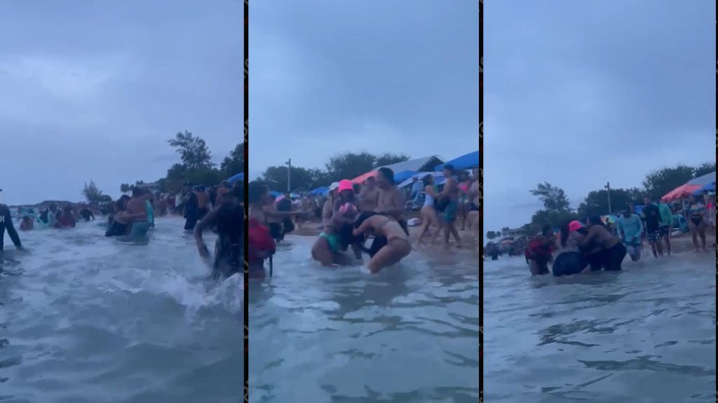  Video viral: Mujeres se empaquetan a los pu&ntilde;os en playa de Vega Baja 