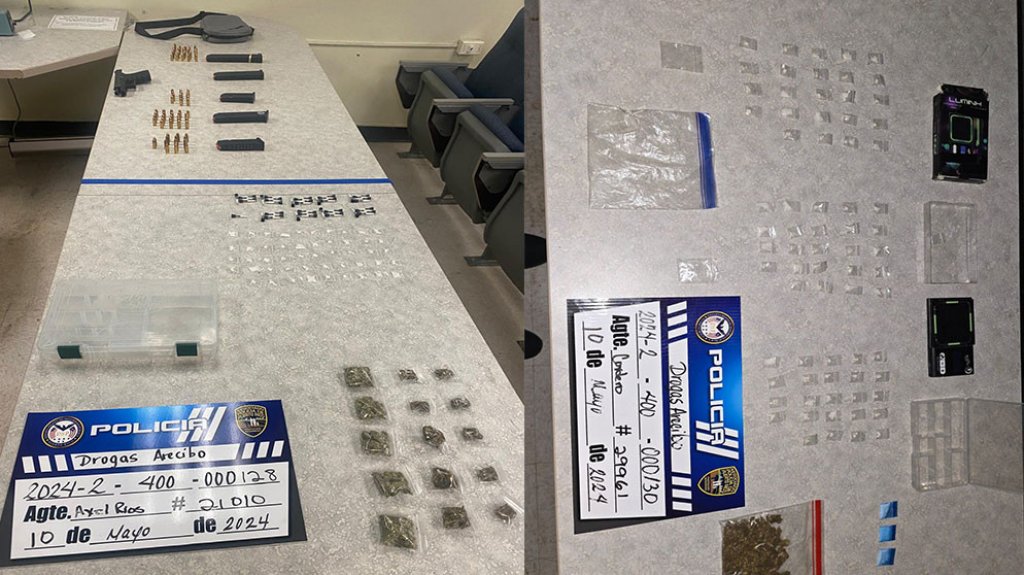  Arrestan a joven, ocupan sustancias controladas y el hallazgo de un arma de fuego en Manat&iacute; 