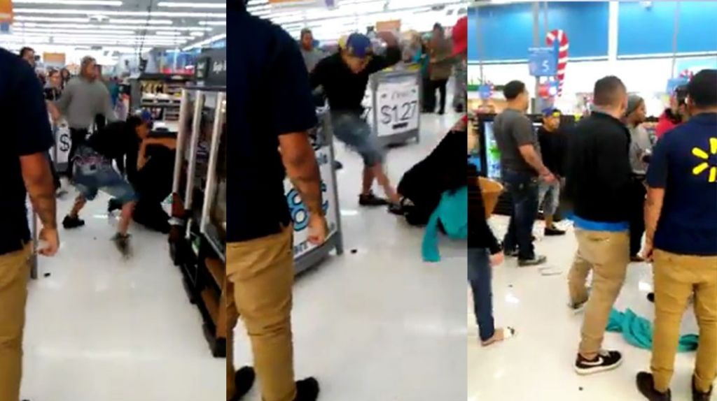  Video: A puÃ±o limpio varios Boricuas en Walmart de New York 