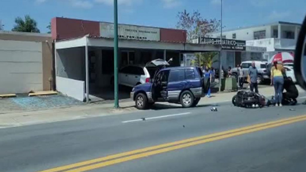  Video: Ahora se registra accidente con motora en Carolina 
