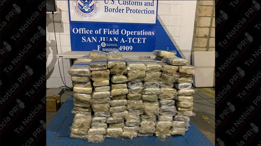  Incautan 223 kilos de coca&iacute;na dentro de un contenedor en el ferry de Santo Domingo a San Juan 