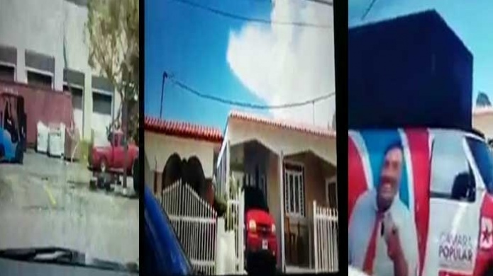 Viral Video de alegado polÃ­tico del pueblo de Arroyo, llevÃ¡ndose los suministros de damnificados para su casa 