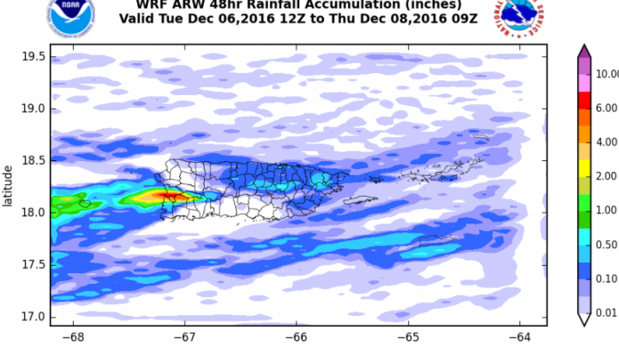 Actividad de lluvia limitada hasta finales de semana...