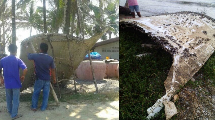 Hallan en Tailandia partes de un aviÃ³n