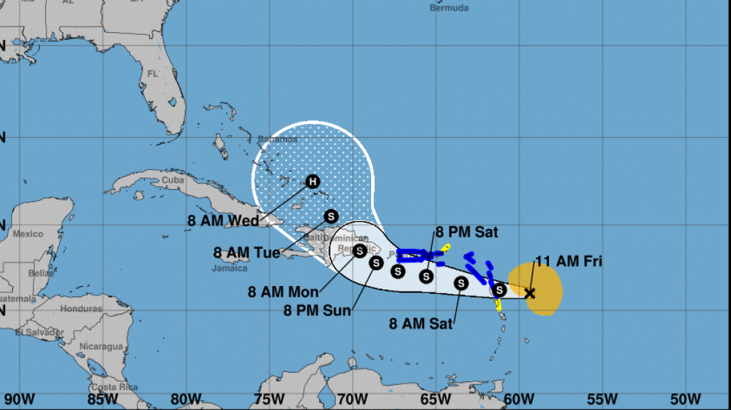  Emiten aviso de tormenta tropical para Puerto Rico e Islas Vírgenes de EE. UU. 