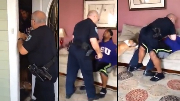 Video de una brutal detenciÃ³n policial en EE.UU.: "SeÃ±or, no me dispare"