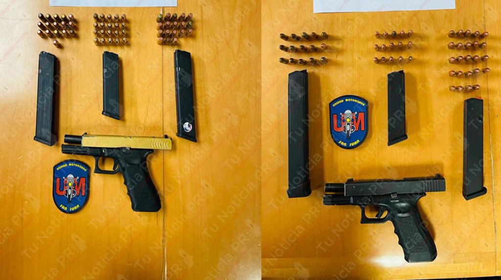  Agentes de la UM ocupan dos pistolas en Santurce 