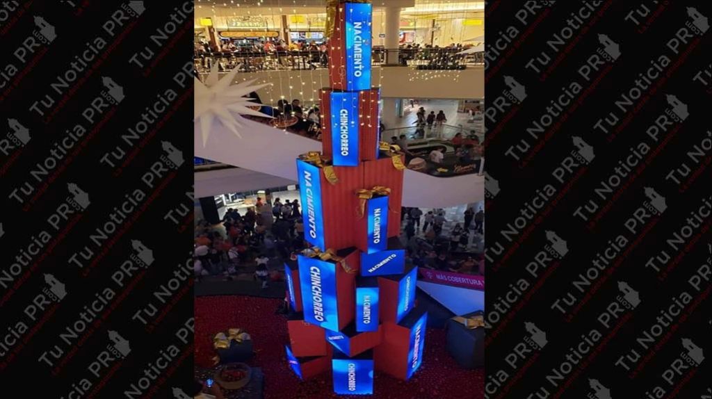  Video: Boricuas aseguran es &ldquo;Bien Charro&rdquo; el &aacute;rbol de navidad de Plaza Las Am&eacute;ricas 