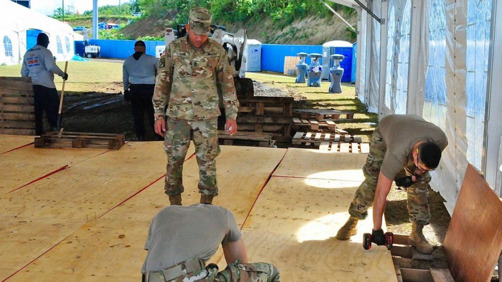  Guardia Nacional levanta plataformas especiales para mitigar efecto de las lluvias en refugios 