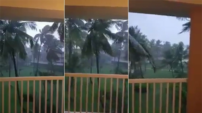 PRIMERAS IMÃGENES: El fuerte huracÃ¡n Irma azota la RepÃºblica Dominicana