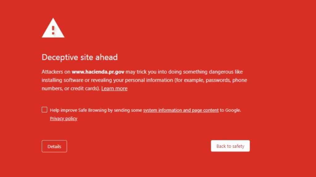  Google clasifica de “peligrosa” página de Hacienda 