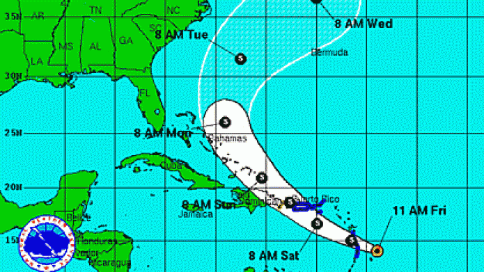 Â¡Aviso de tormenta! Bertha pasarÃ¡ maÃ±ana sobre la isla... 