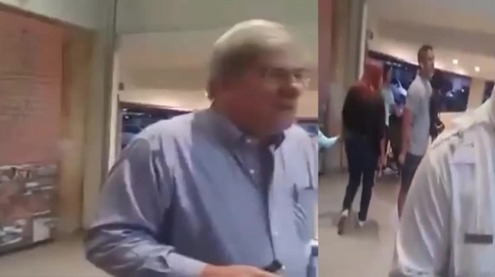 Video: Ciudadana  "Saca por el techo" a ex candidato del PNP Carlos Pesquera, en Santurce 