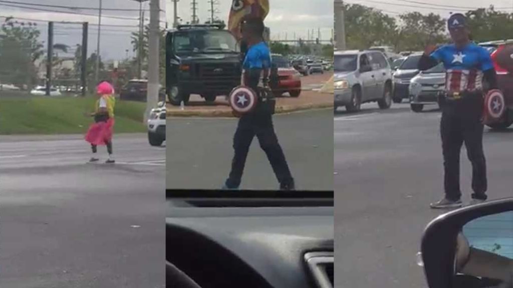 Video: Causan sensaciÃ³n policÃ­as en Carolina que dirigen el transito disfrazados