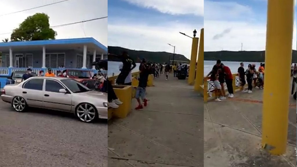  Publican video del descontrol ayer en el Malecón de Guánica 