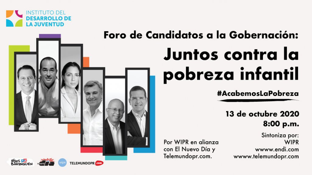  Celebrar&aacute;n foro sobre pobreza infantil con candidatos a la gobernaci&oacute;n 