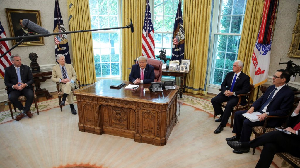  EE.UU. negocia nuevo plan de alivio econ&oacute;mico ante gravedad de la pandemia 